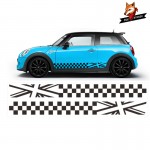 Car Stickers 2pcs Car Styling Side Racing Stripe Skirt Limited Edition Decal Stickers Car Accessaries for MINI